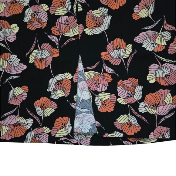Who What Wear Black Floral Print Pencil Skirt • Spring Easter Office • Plus 20W - Picture 4 of 6